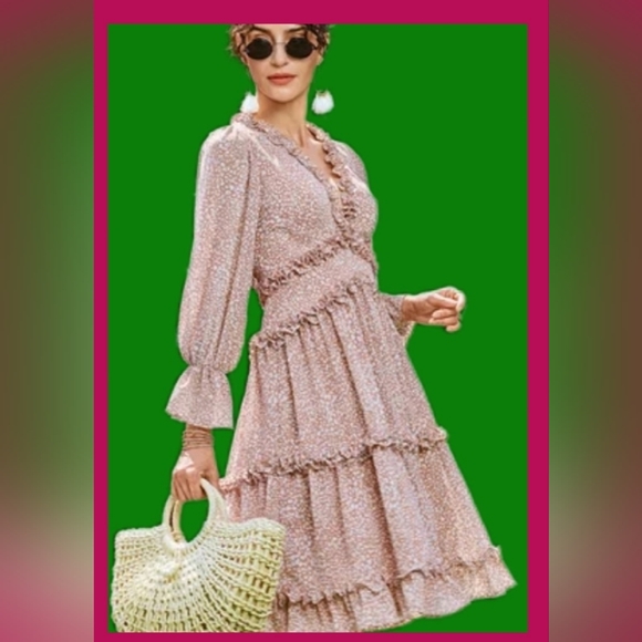 A-line  V-Neck Cutout Back Dress by Zaful Forever Young - Picture 5 of 11